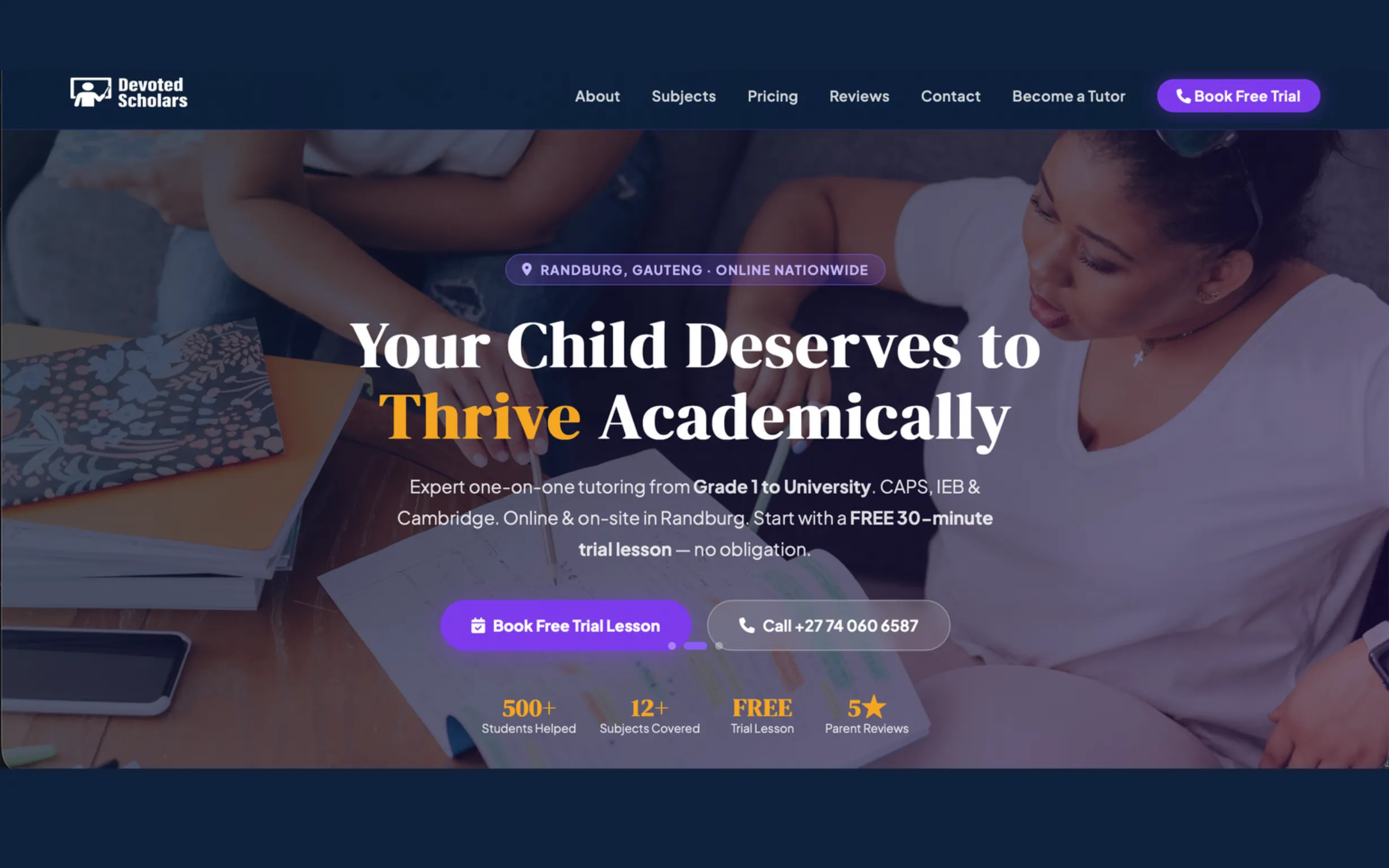 Devoted Scholars Education Academy Website