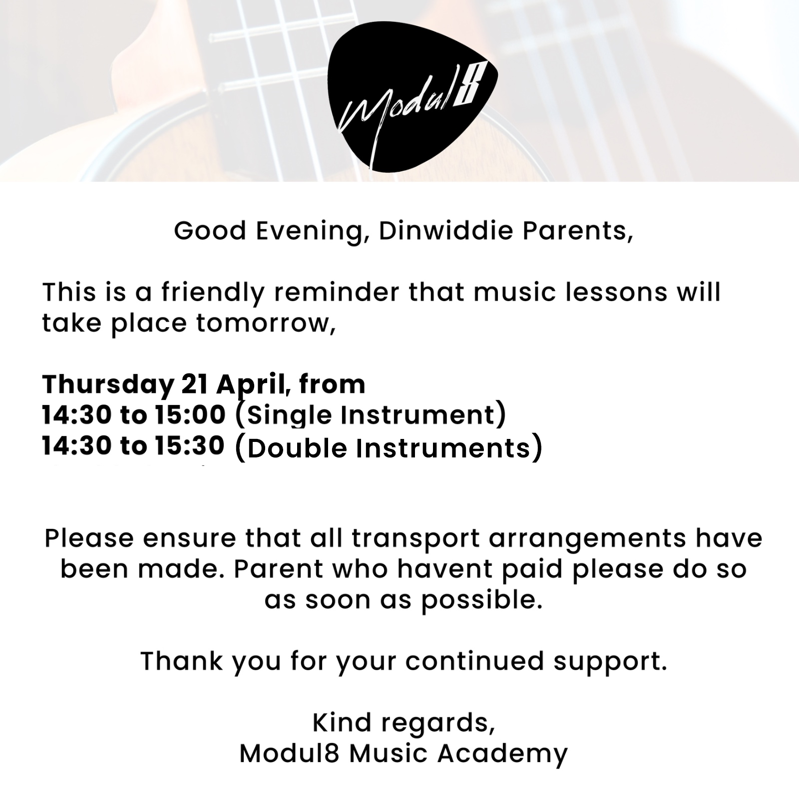 Modul8 Music Academy Modern Web Experience