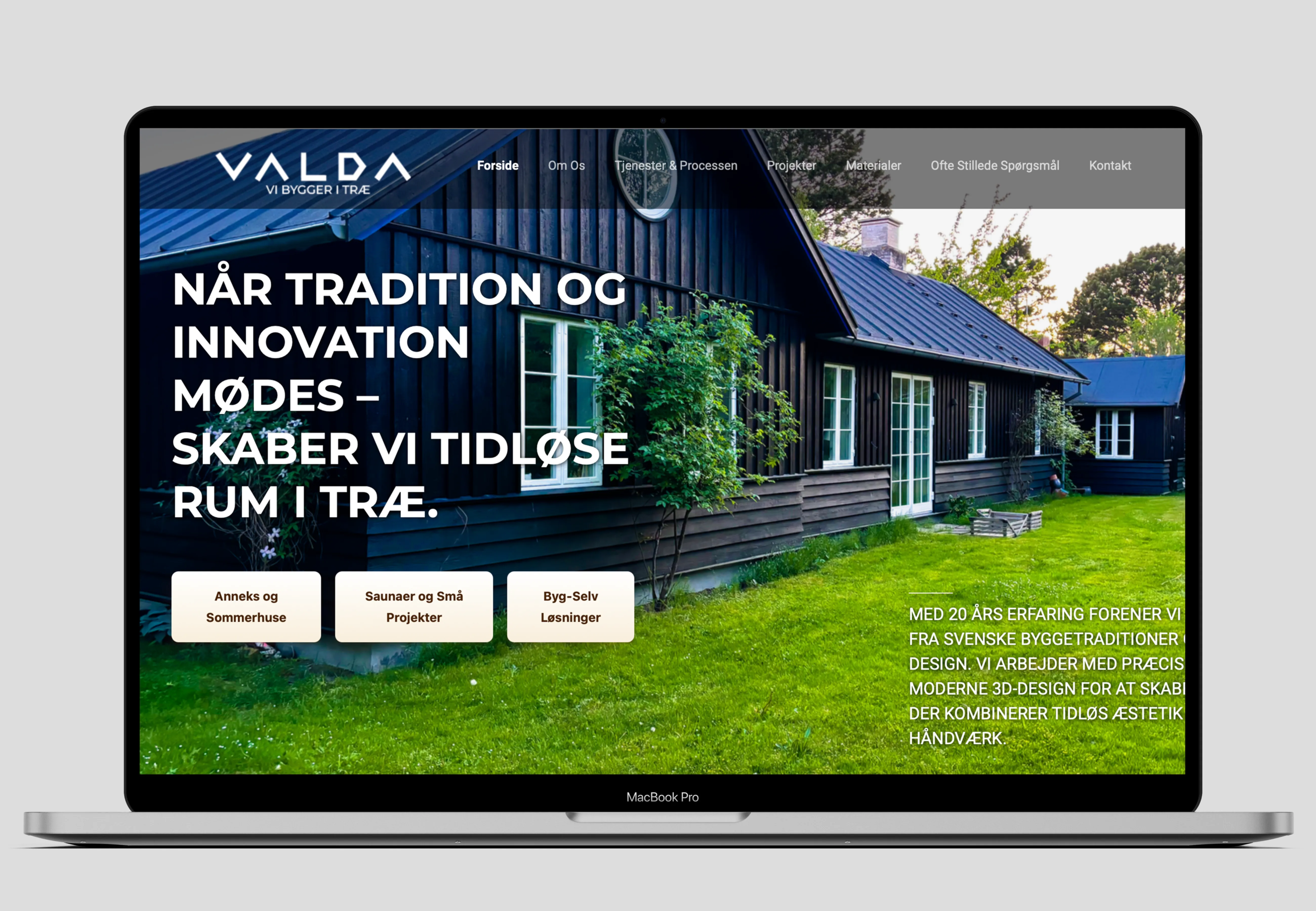 Valda International Corporate Web Platform